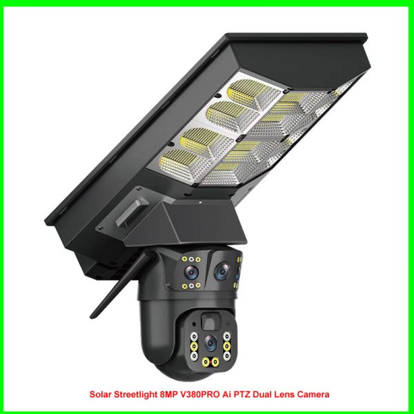 Triple lense solar 4G with floodlight camera
