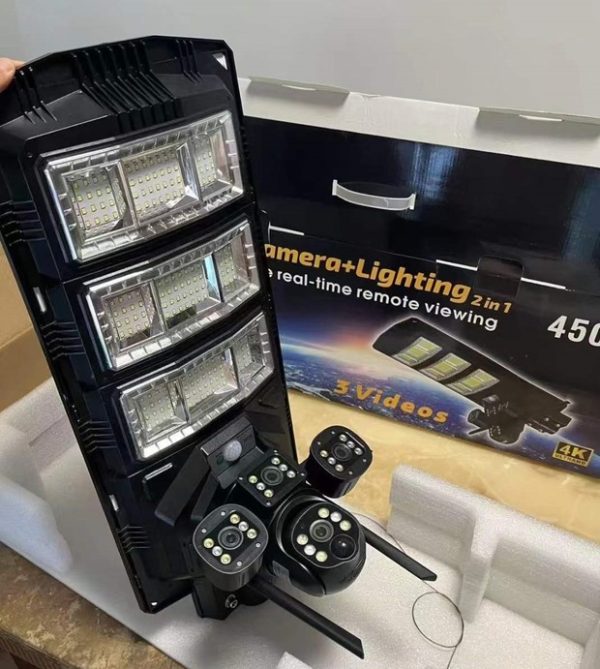 V380 Pro Solar Street Light Ptz Flood Light 4G Camera 450W In Nairobi Kenya