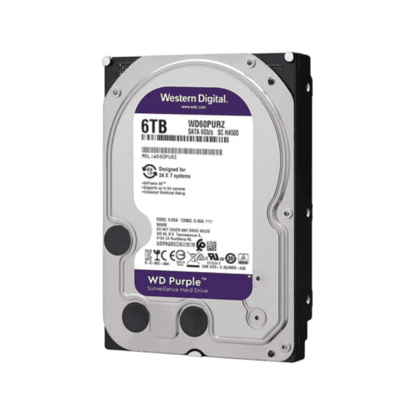 WD Purple 6TB Surveillance Hard Disk Drive 5400rpm SATA 6Gb/s 3.5"